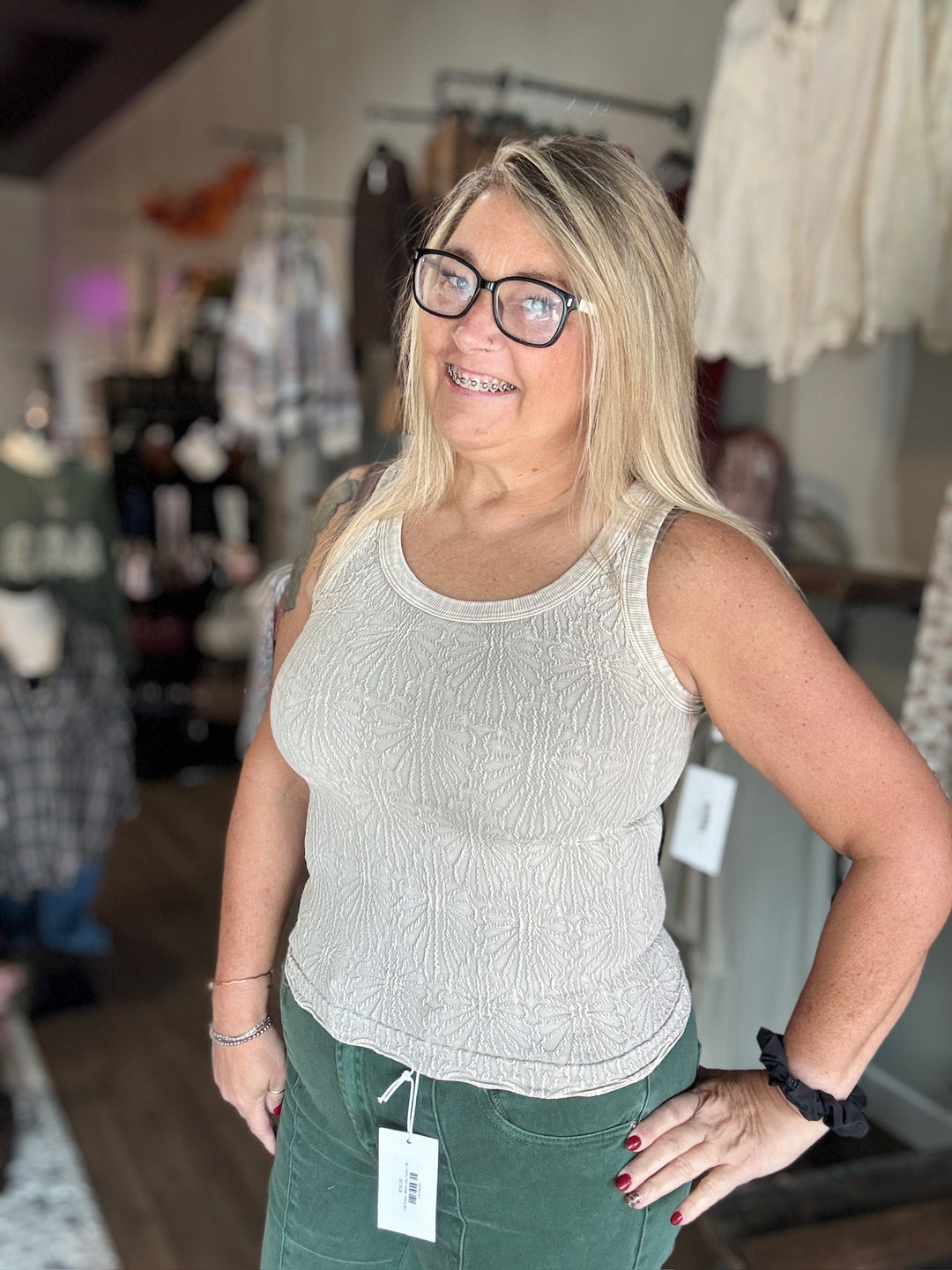 Vintage Reversible Lace Top