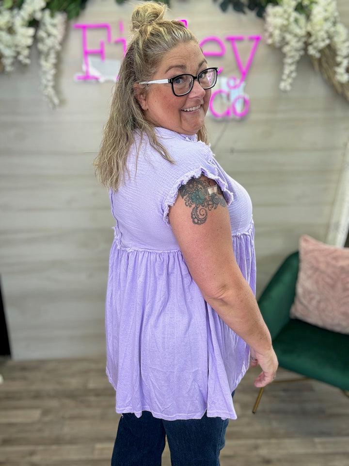 Lavender Tunic Top