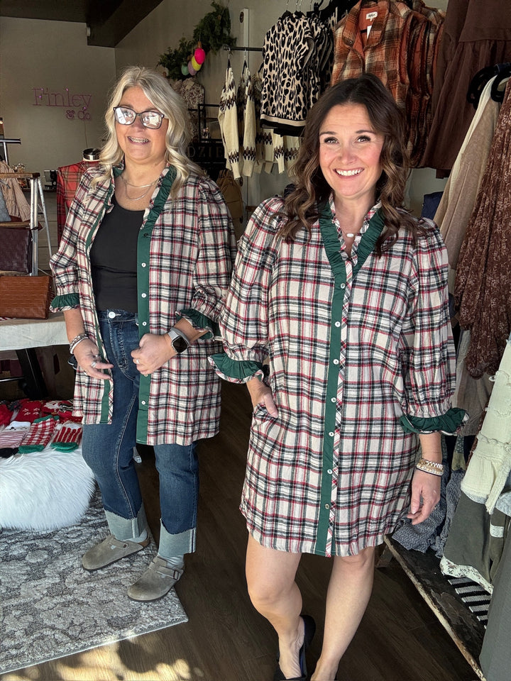 Plaid Holiday Dress