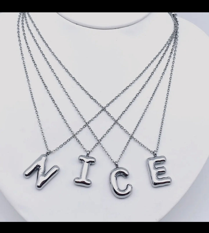 Bubble Letter Necklace