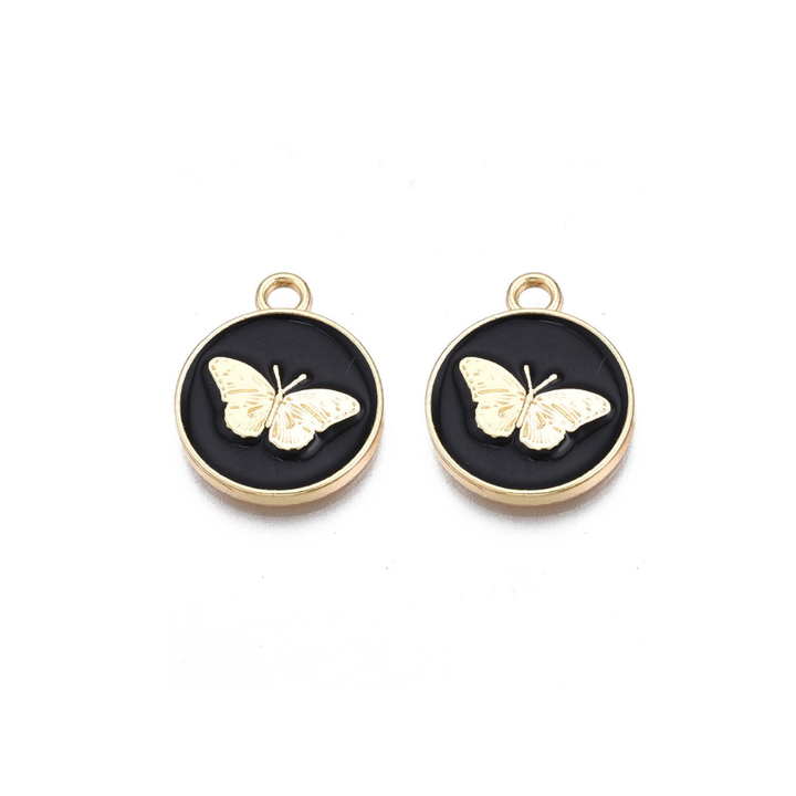 Gold and Black Butterfly Disk