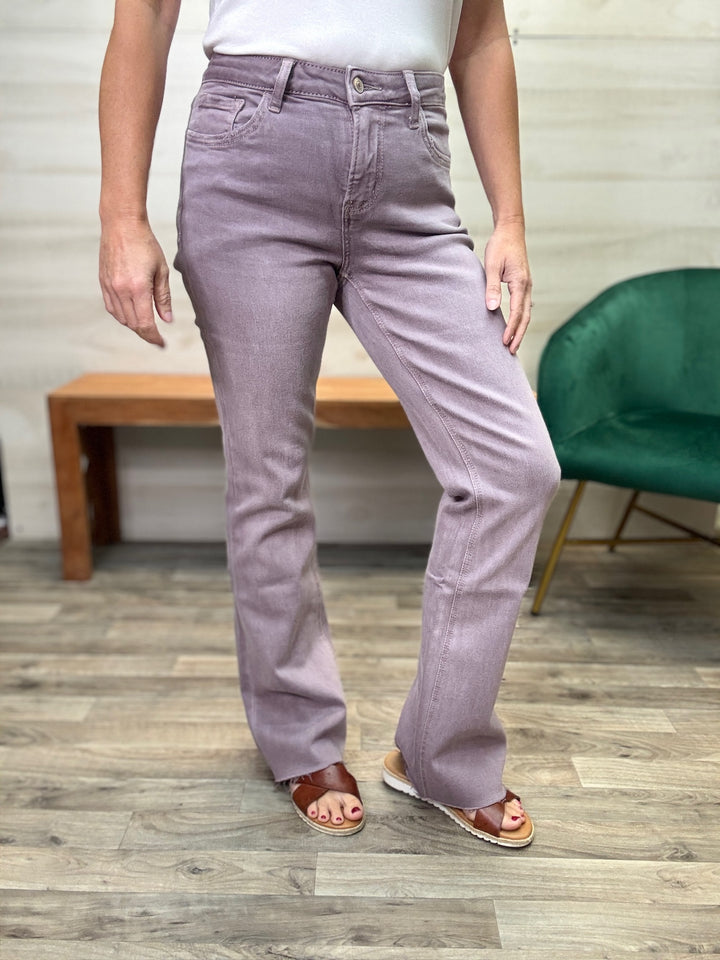 Vervet Dusty Lavender Mid Rise Bootcut