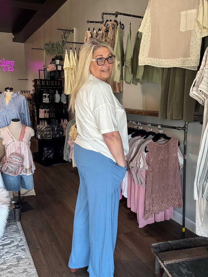 Boho Wide Leg Comfy Knit Pants