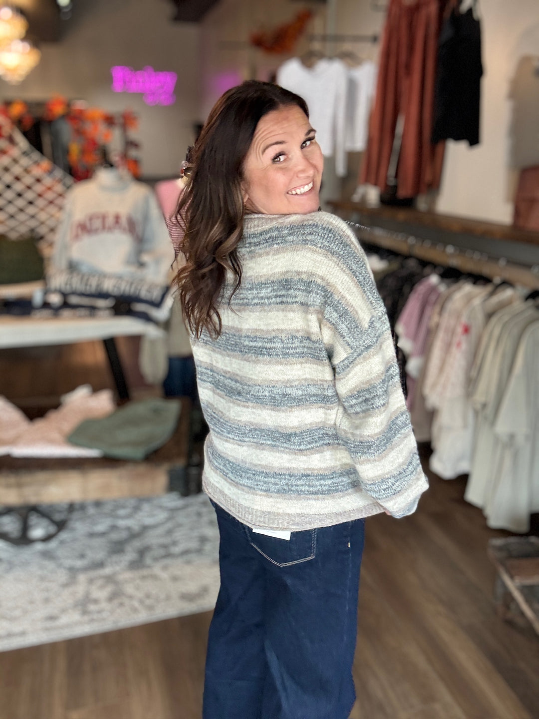 Simply Striped Fall Sweater