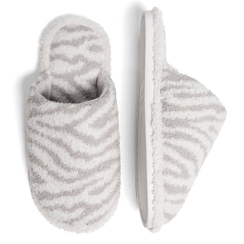 Winter Luxury Soft Zebra Pattern Slipper
