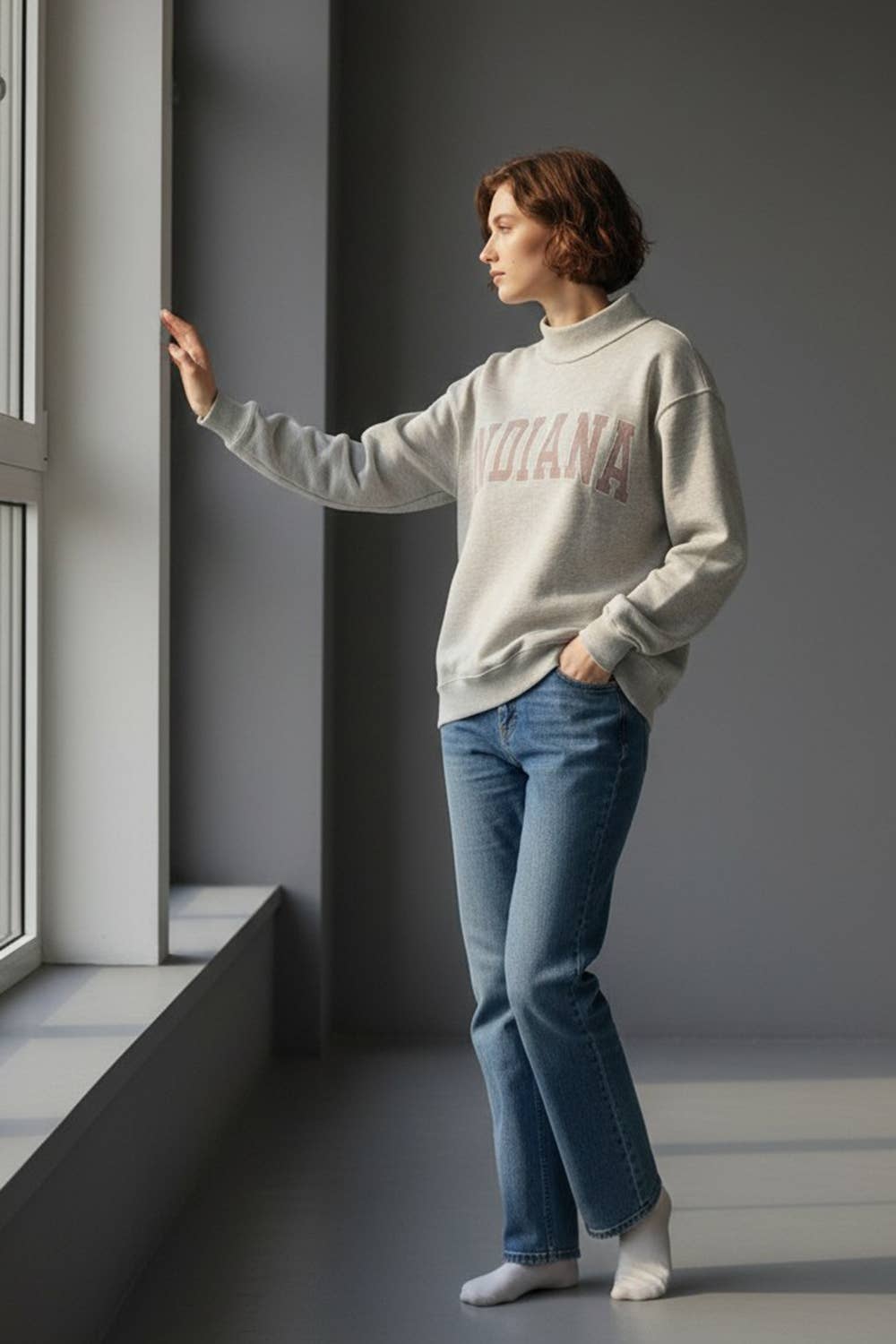 IT2594E-INDIANA1 | 'INDIANA' Stripe Embroidered Sweatshirt
