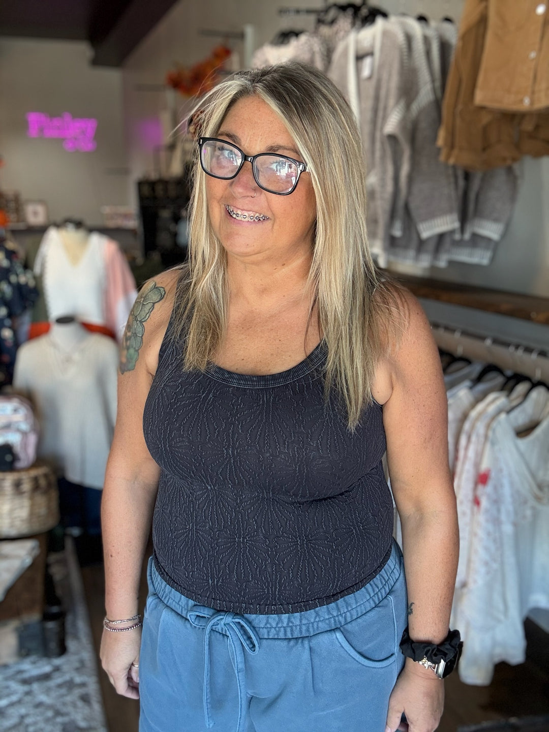 Vintage Reversible Lace Tank