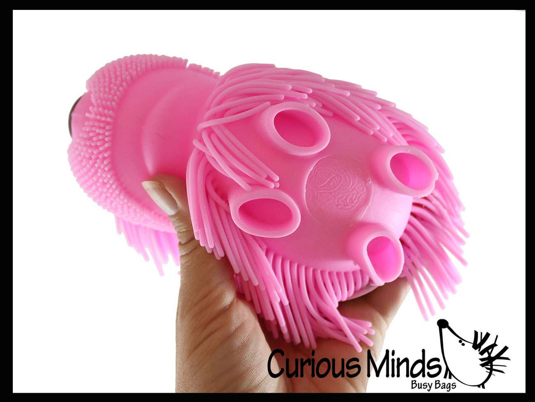 Shaggy Mop Dog Puffer Ball Squishies