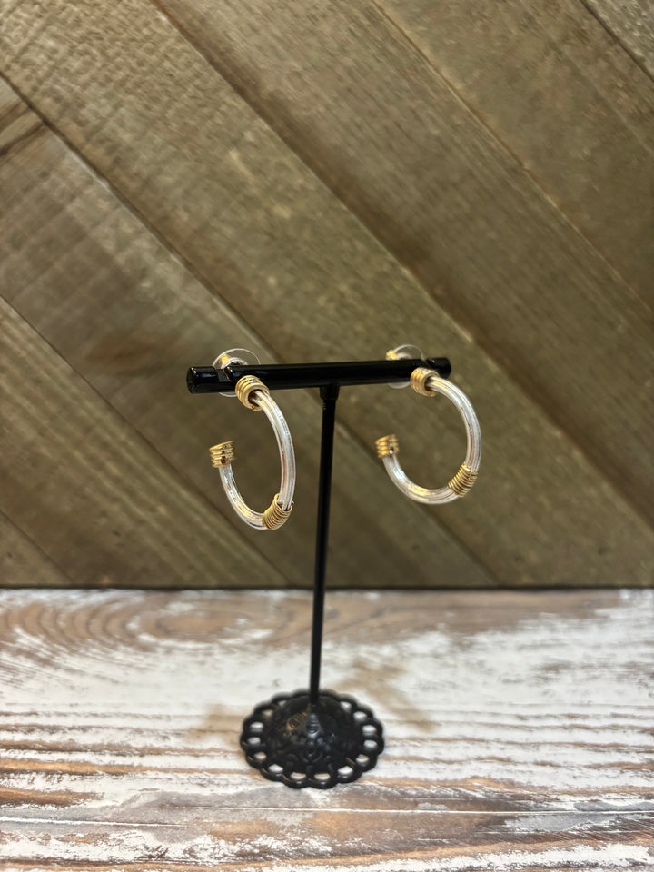 Silver Wire Hoop Earring