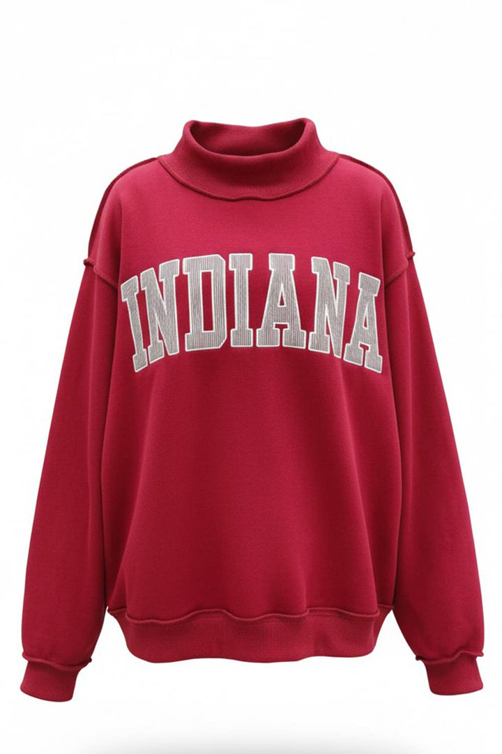 IT2594E-INDIANA1 | 'INDIANA' Stripe Embroidered Sweatshirt