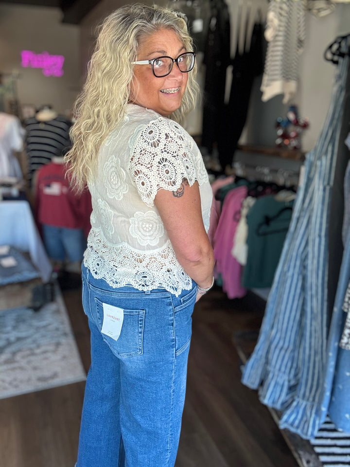 Cottage Charm Crochet Top