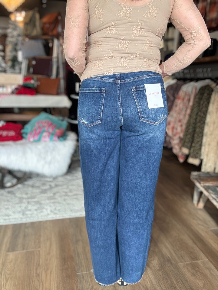 Lovervet Tummy Control Wide Leg Jeans