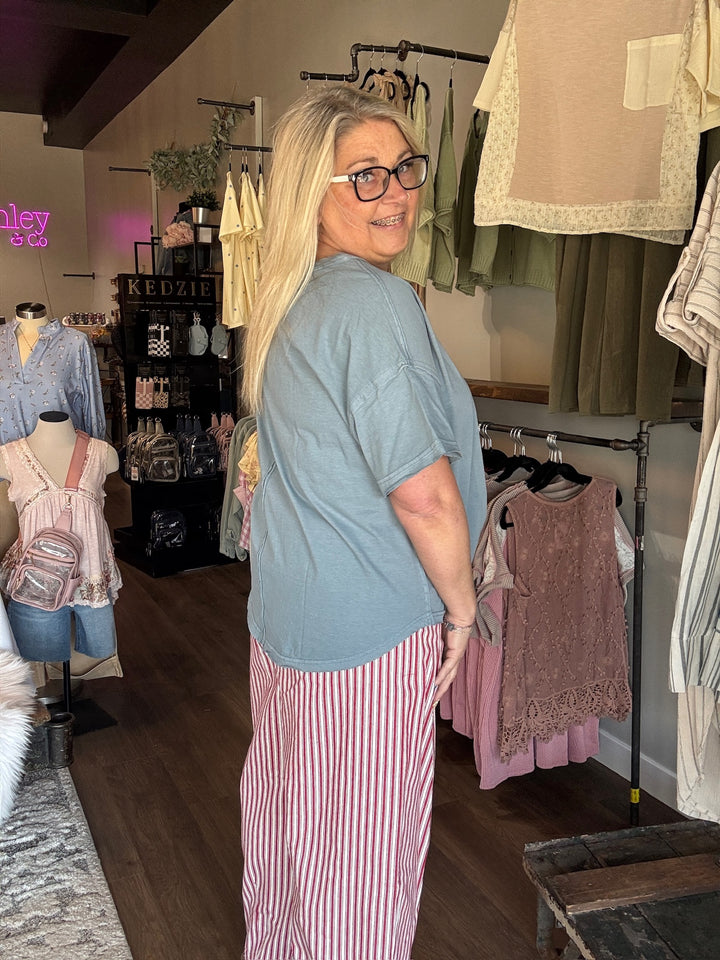 Blueberry Breeze Basic Tee