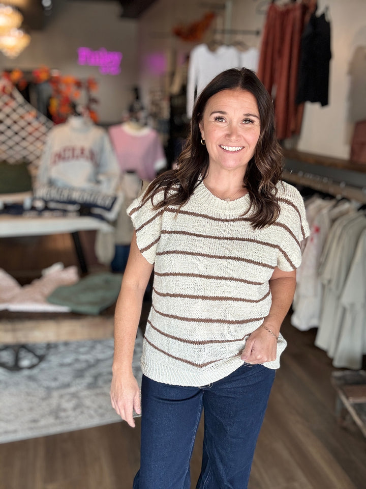 Classic Fall Striped Sweater Top