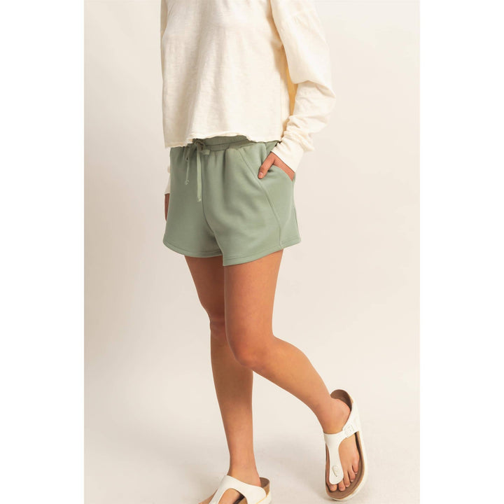 Drawstring Waist Shorts