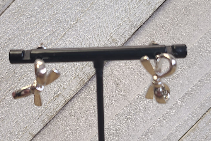 Silver or Gold Bow Earrings