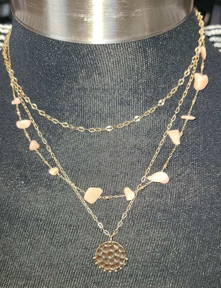 Triple Layer Golden Necklace