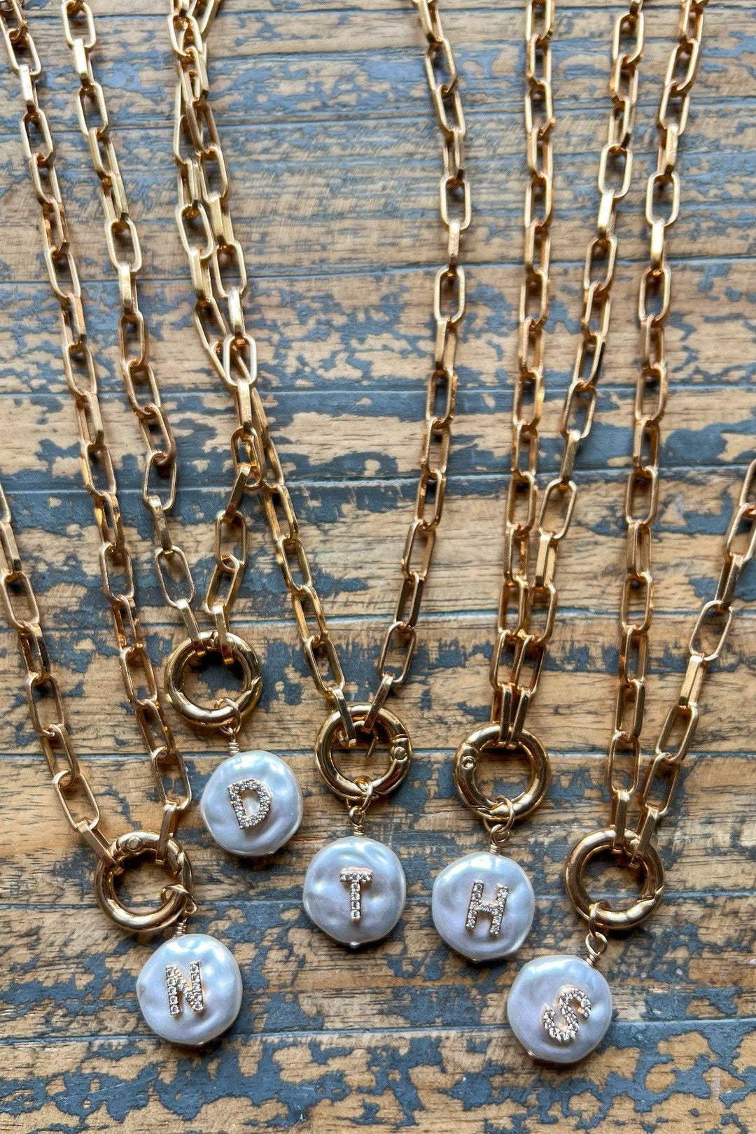 Pearl Initial Pendant Necklace