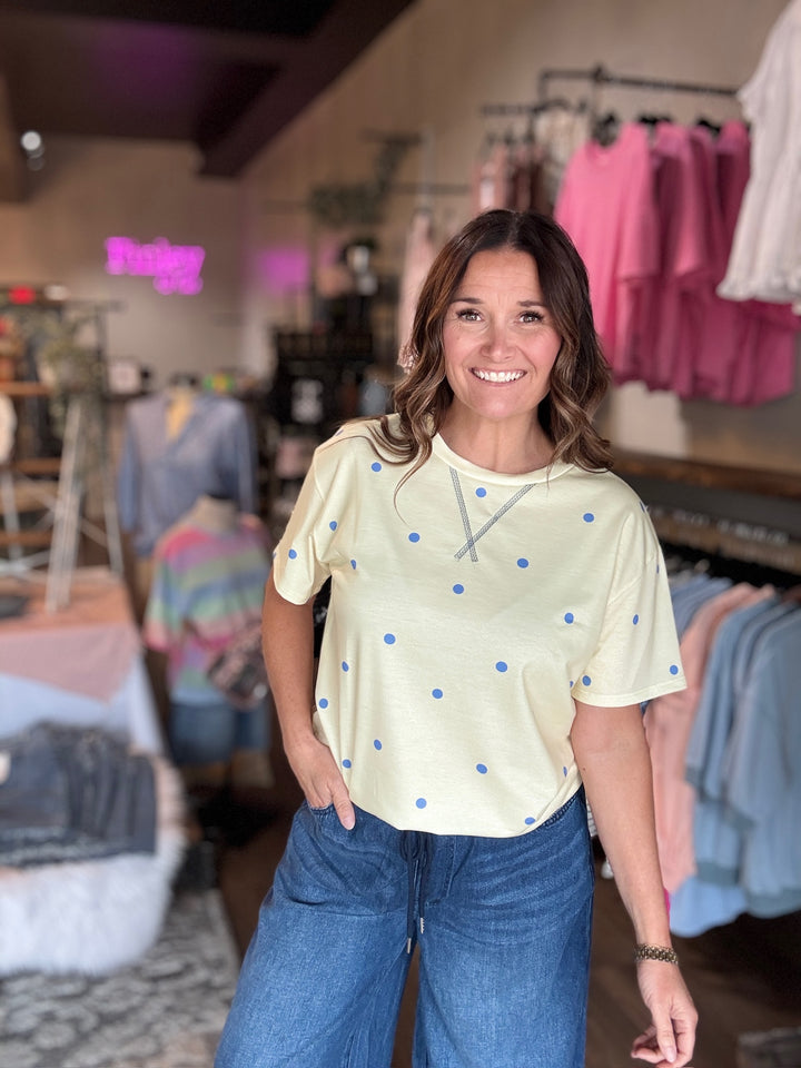 Buttercup Polka Dot Tee