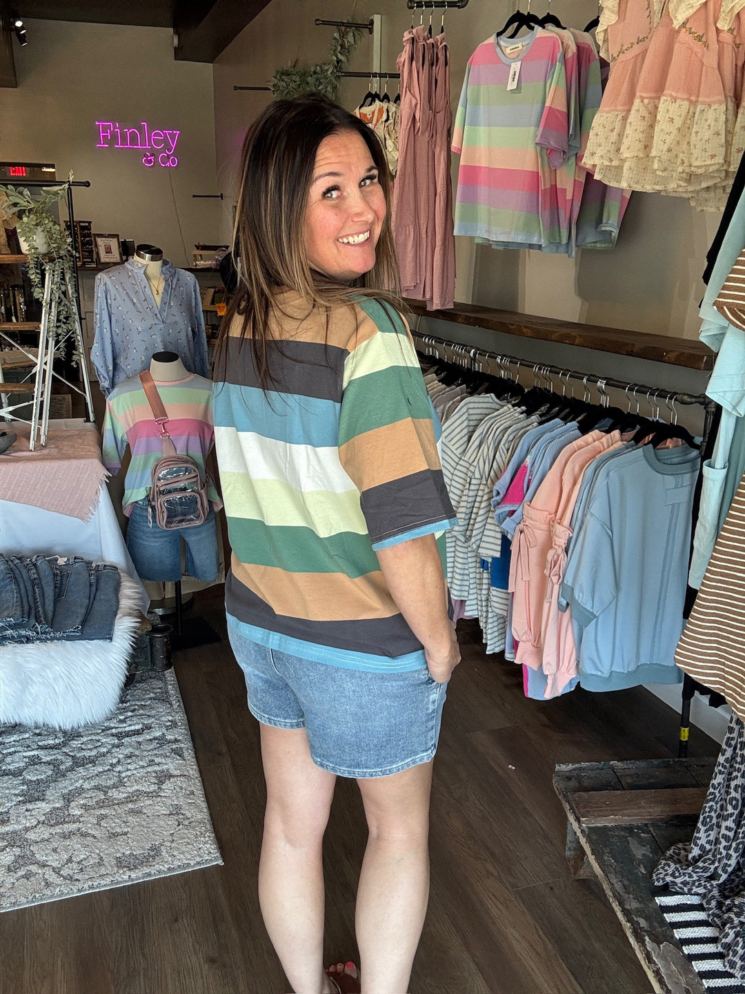 Striped Relaxed tee