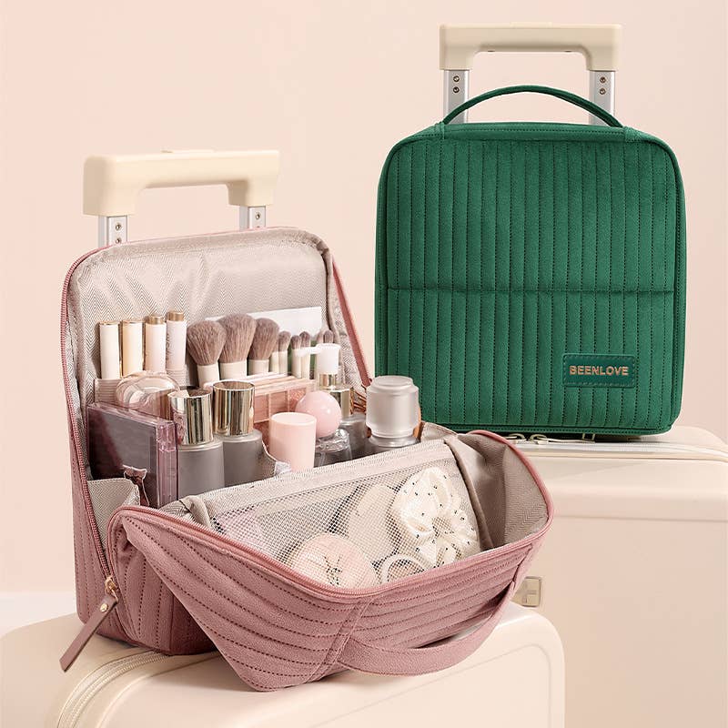 Standing Travel Makeup & Toiletry Bag
