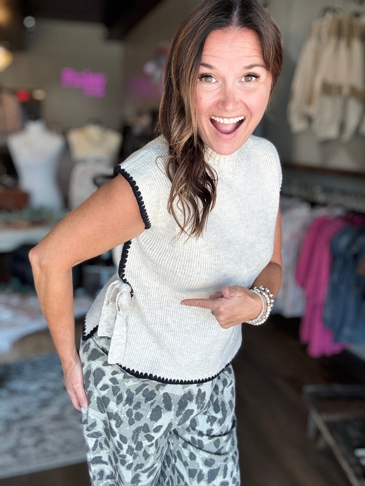 Mock Neck Sweater Top