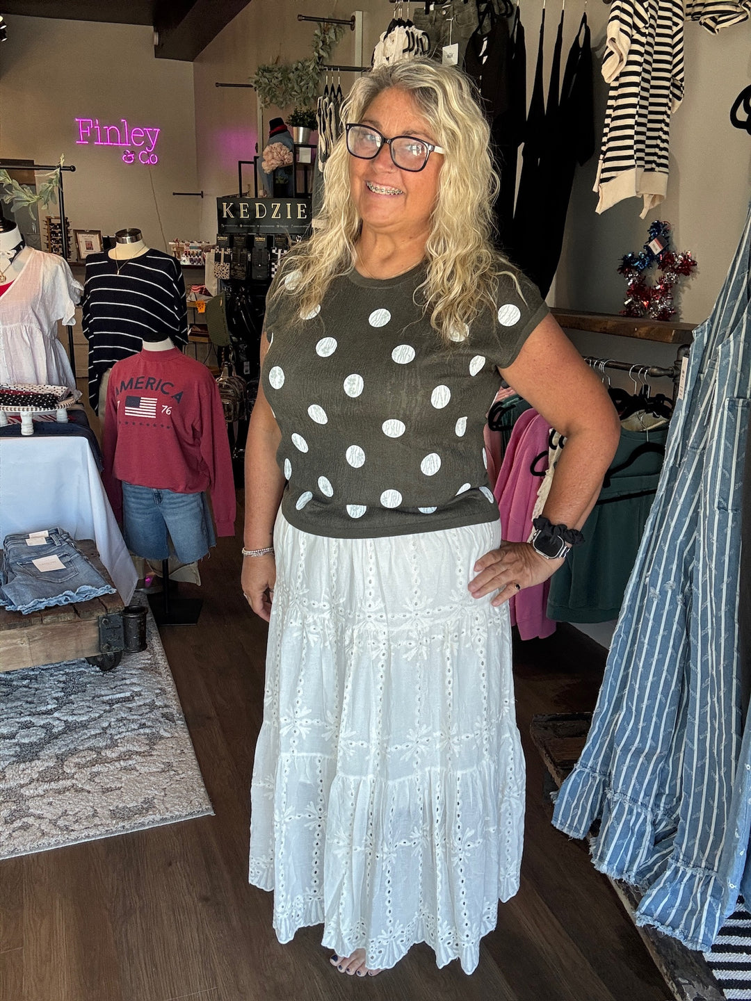 Ivory Breeze Midi Skirt