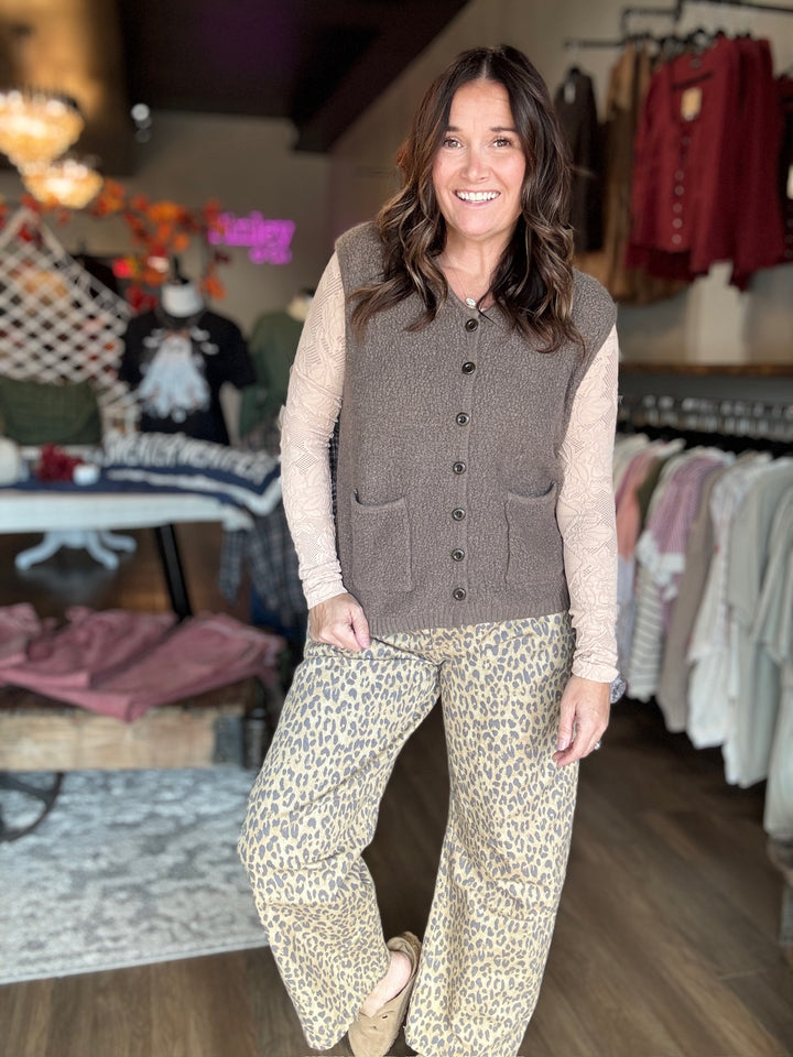 The Rustic Charm Sweater Vest