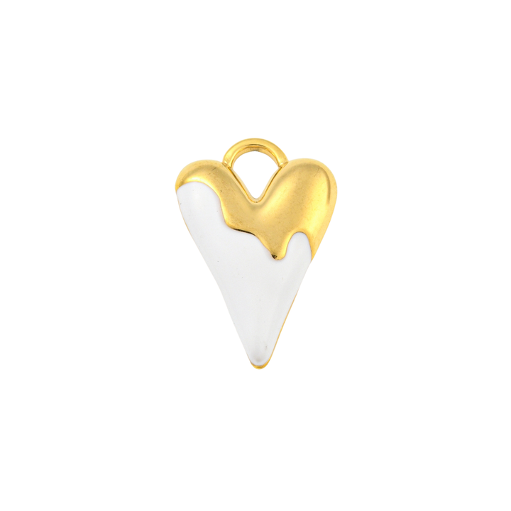 White and Gold Heart