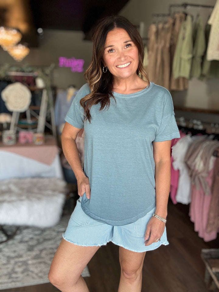 Blueberry Breeze Basic Tee