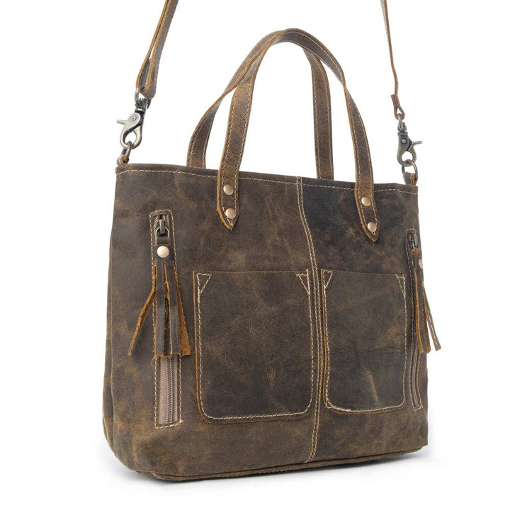 Leather Bag & Wallet Duo