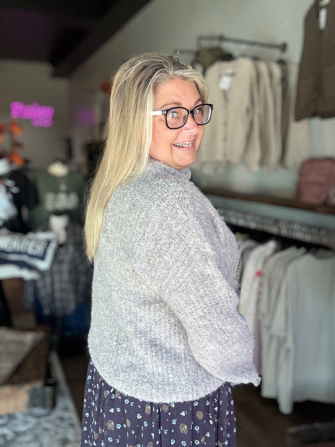 Cozy Cloud Mock Neck Sweater