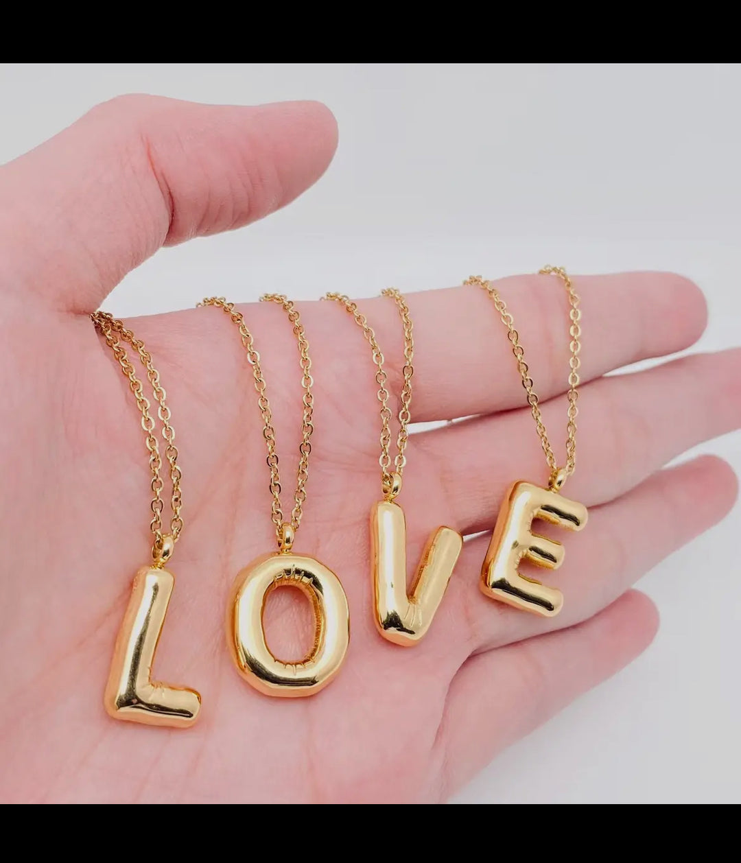 Bubble Letter Necklace