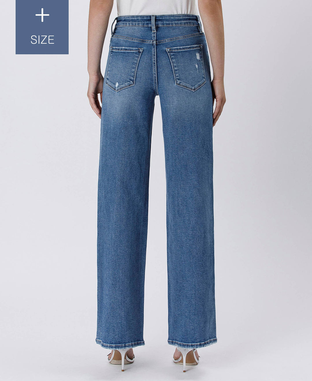 PLUS SIZE TUMMY CONTROL SUPER HIGH RISE BAGGY WIDE LV1574-P