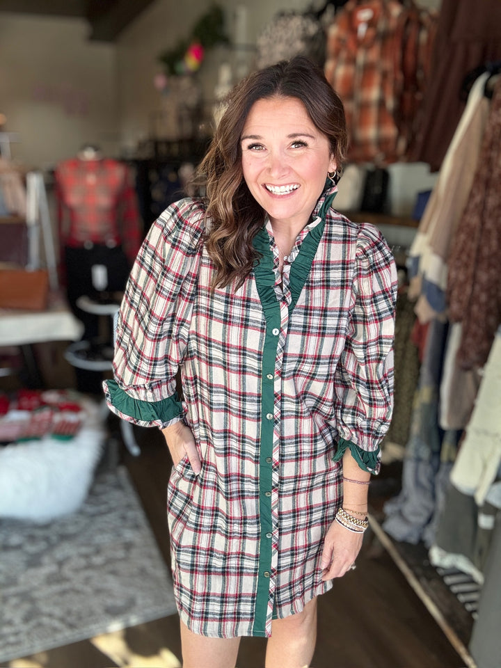 Plaid Holiday Dress