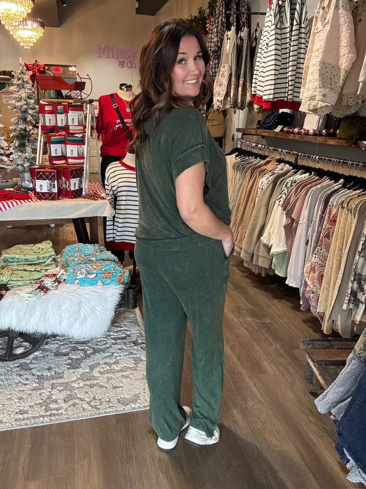 Mineral Wash Ribbed Lounge Set