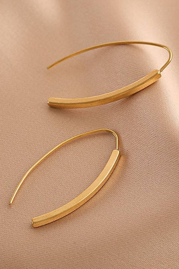 18K Gold PVD Plated Stainless Steel Threader Earrings - 7196
