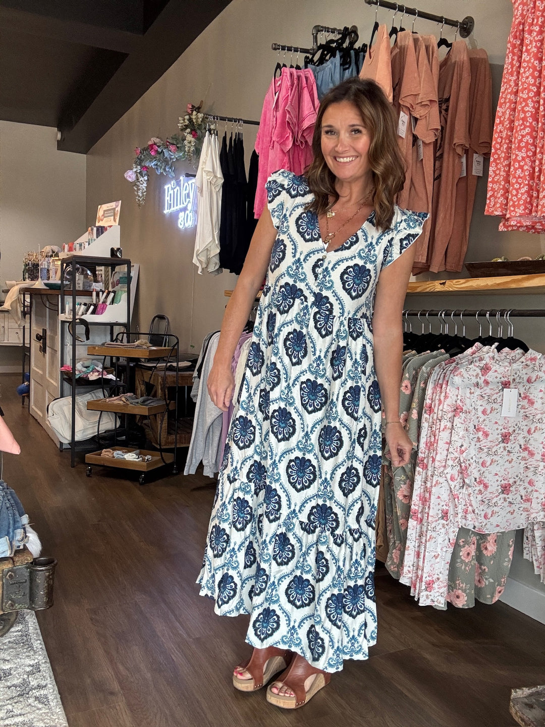 Floral Print Maxi Dress