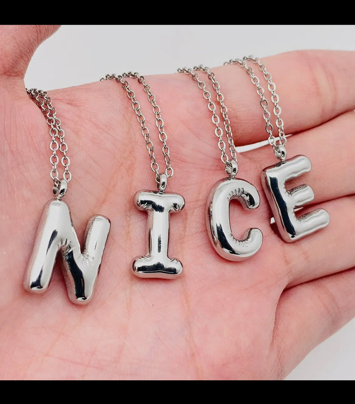 Bubble Letter Necklace