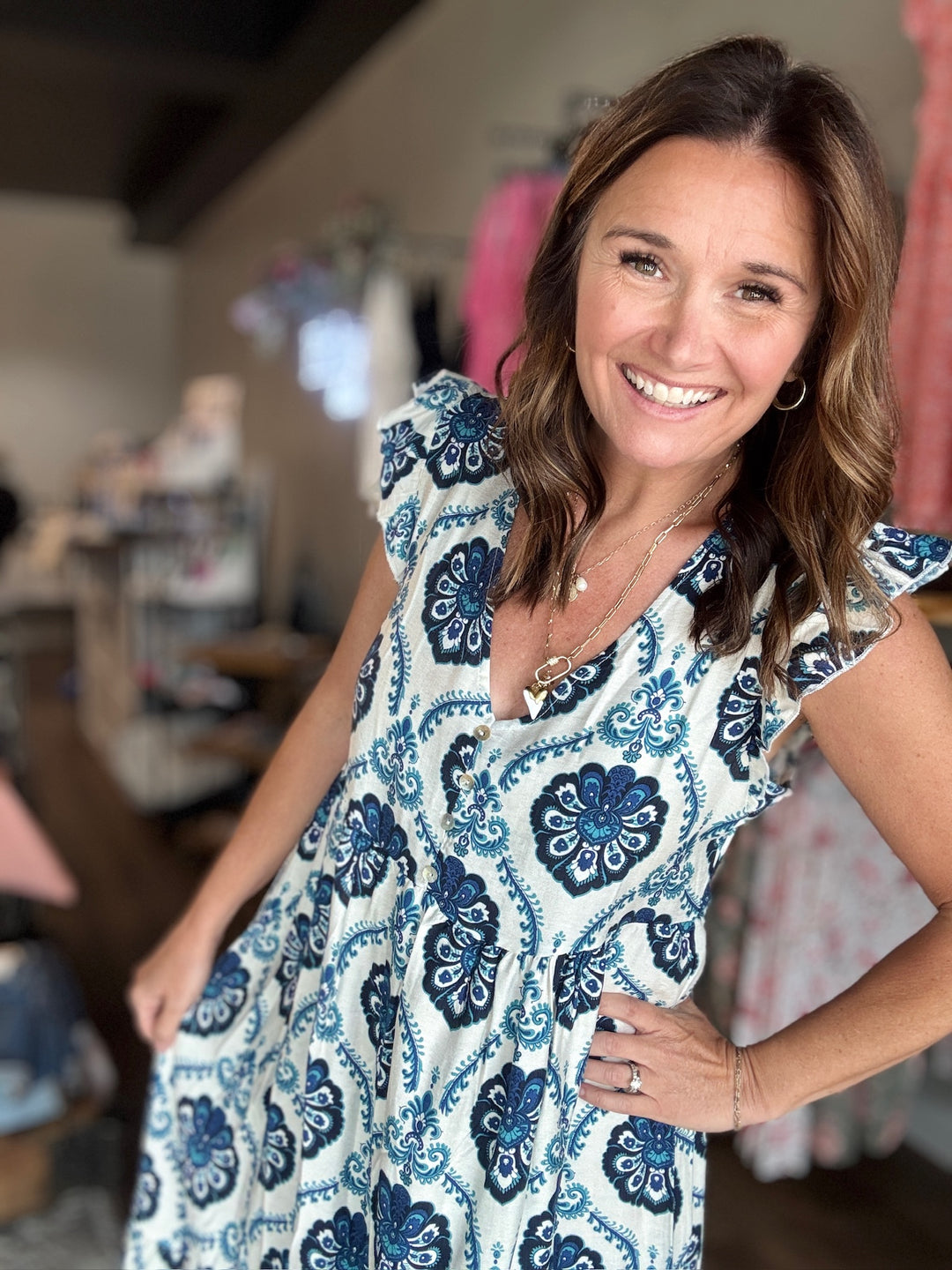 Floral Print Maxi Dress