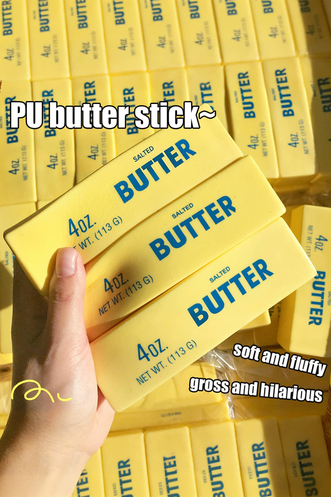 Butter Pressure Squishy Toy