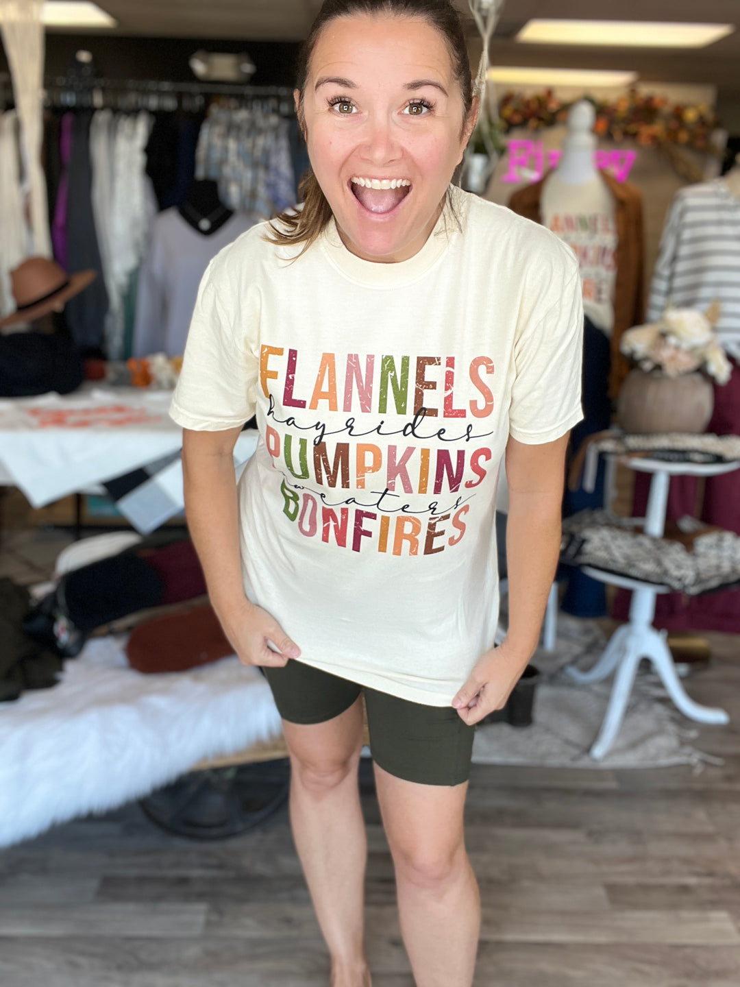 Flannel, Pumpkins & Bonfire