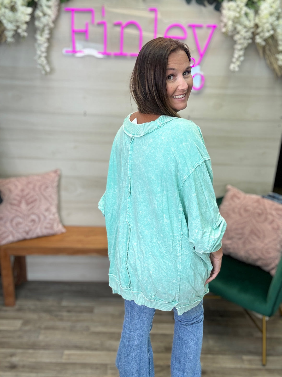 Mint Oversized Sweatshirt