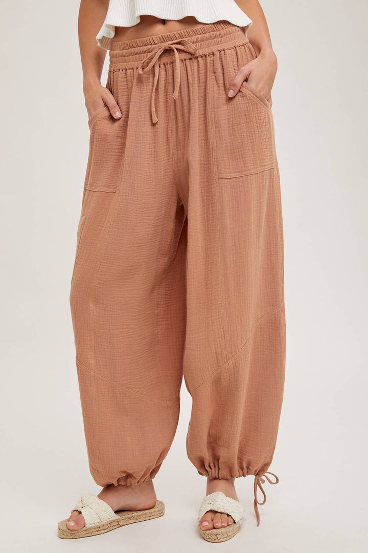 JOGGER HAREM DRAWSTRING PANTS