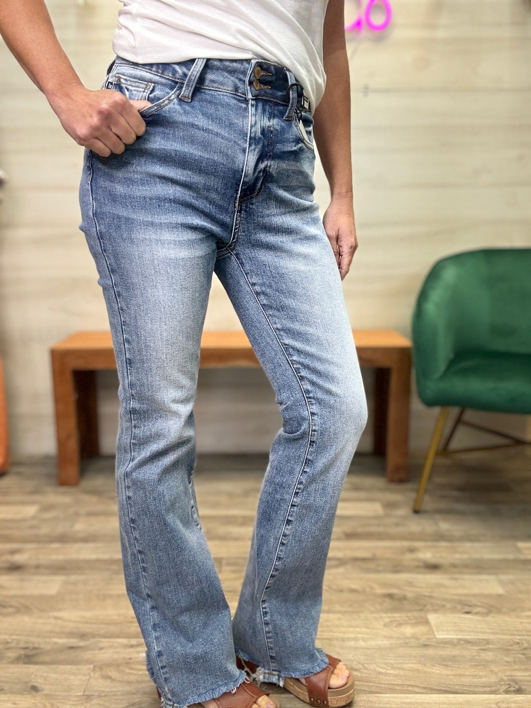 Judy Blue Double Button Bootcut