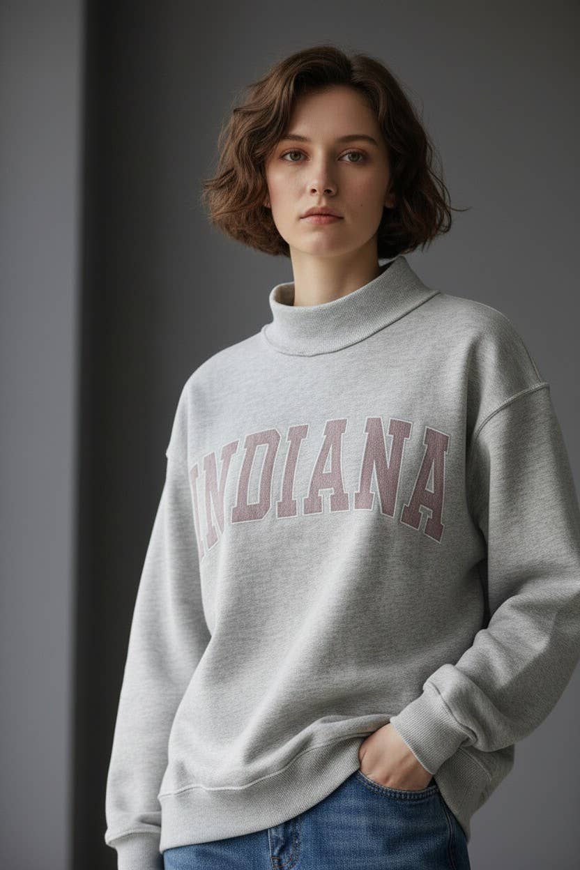 IT2594E-INDIANA1 | 'INDIANA' Stripe Embroidered Sweatshirt