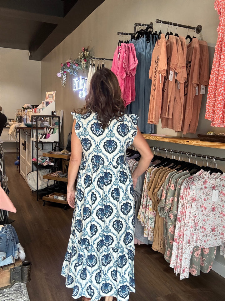 Floral Print Maxi Dress