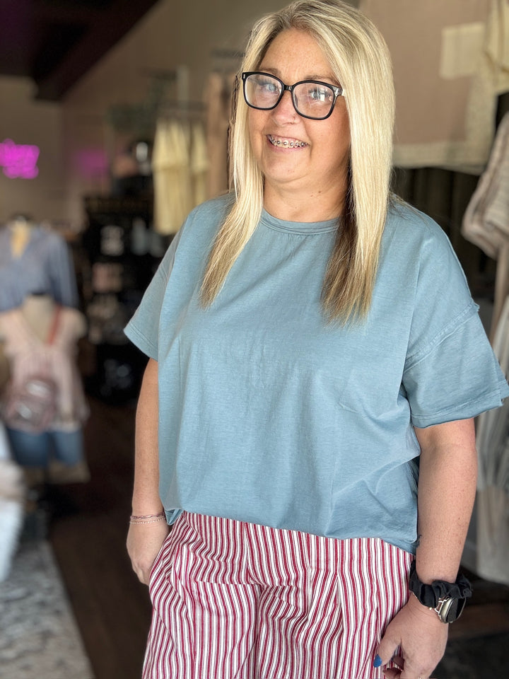 Blueberry Breeze Basic Tee