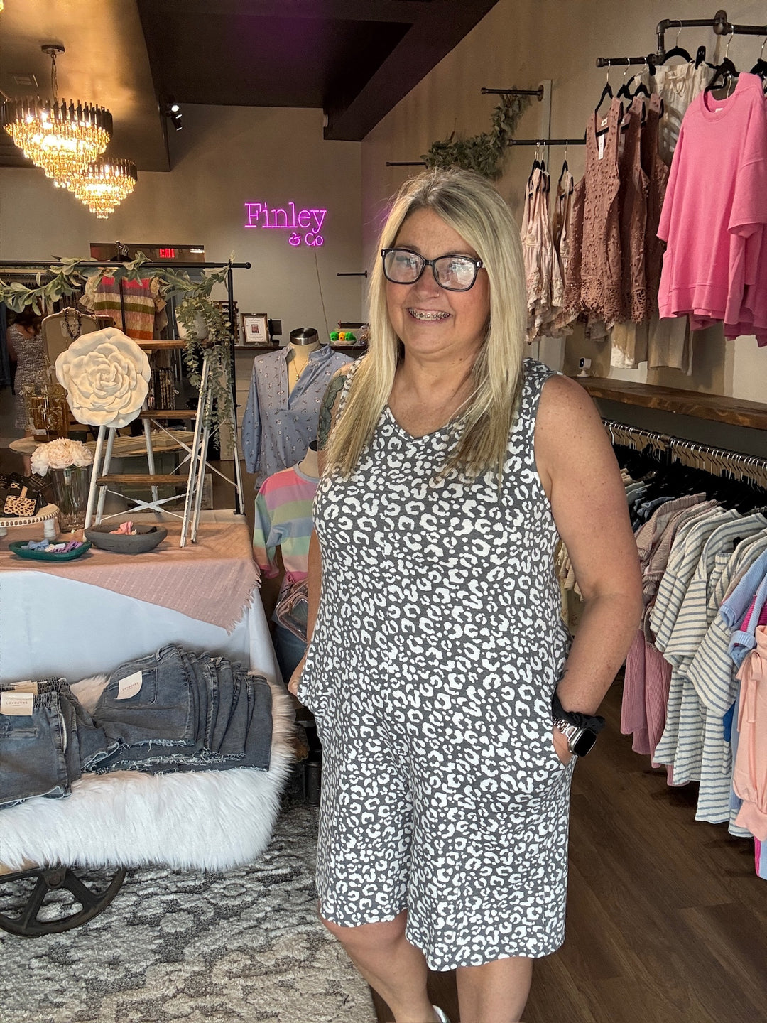 Summer Leopard Print Romper