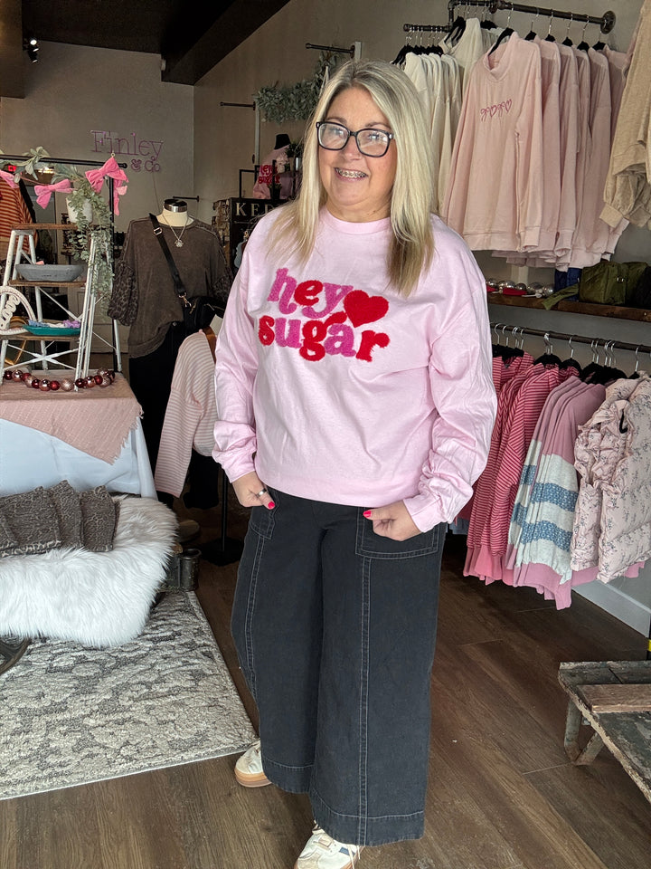 Hey Sugar Fluffy Long Sleeved Tee